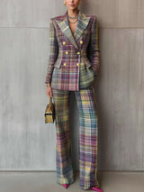 Solene | Multicolor Tailored Blazer Suit