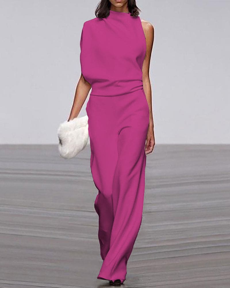 Serena | Sleeveless Wide Leg Jumpsuit