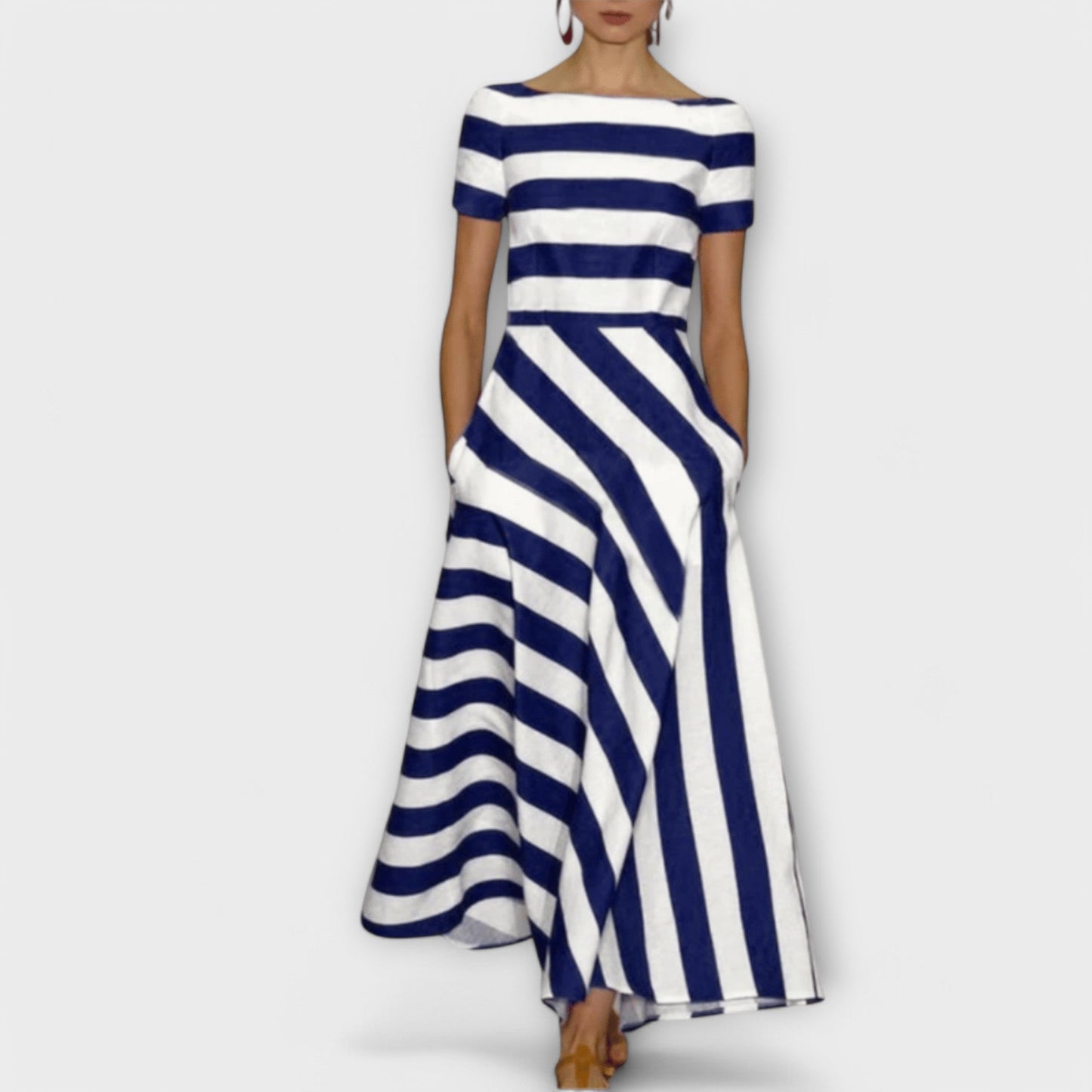Bria | Striped Summer Maxi Dress