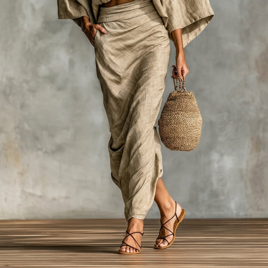Hollienne | Two-Piece Top & Skirt Set