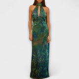 Iris | Art Print Summer Maxi Dress