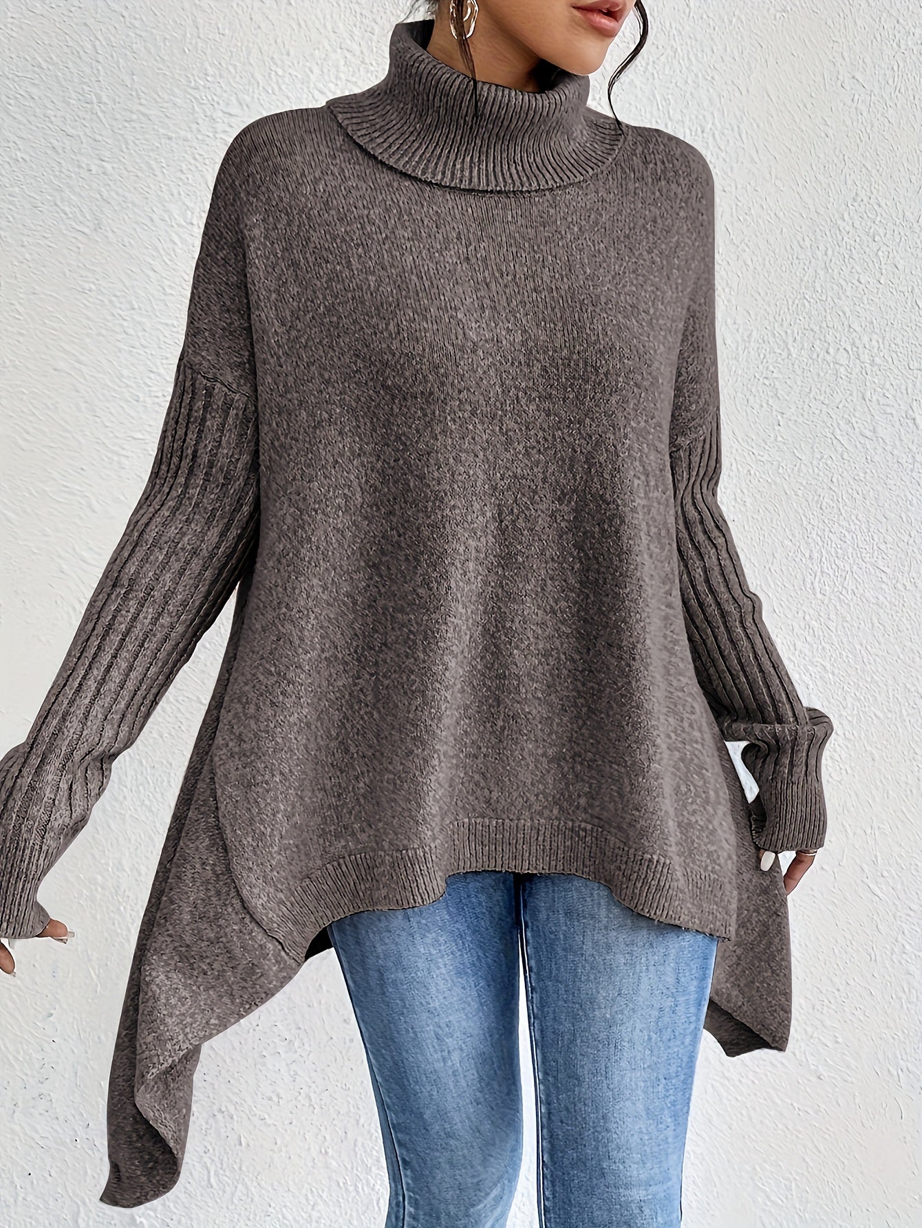 Elise | Oversized Polo Sweater