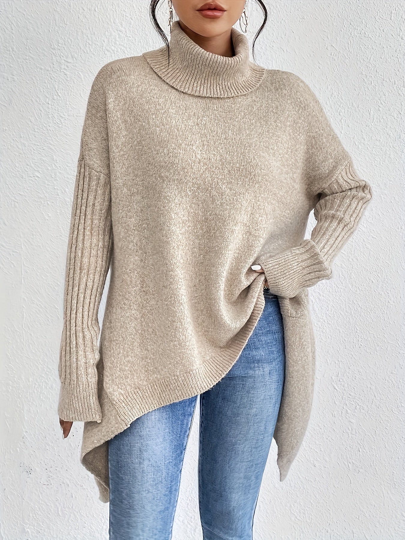 Elise | Oversized Polo Sweater
