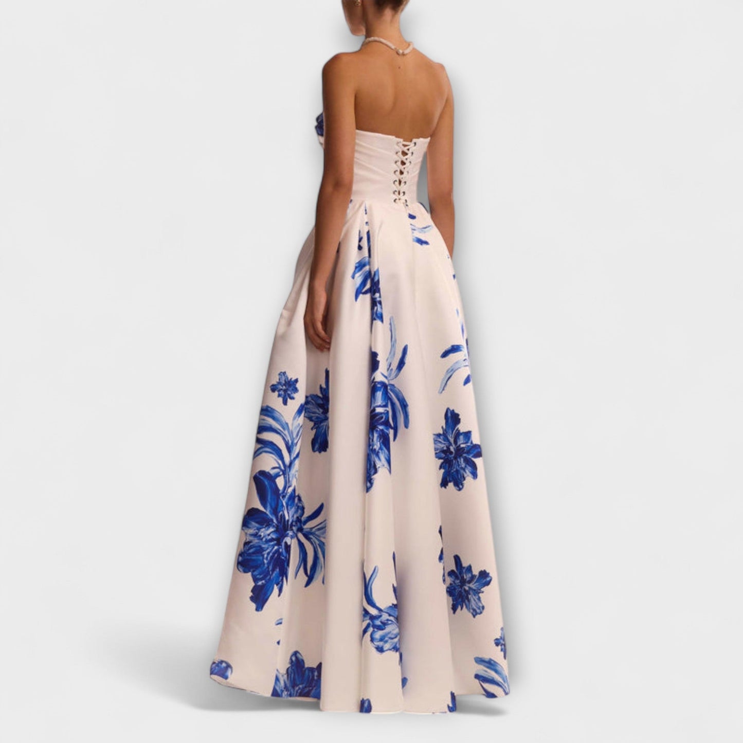 Amara | Off Shoulder Ruffle Floral Prom Maxi Dress