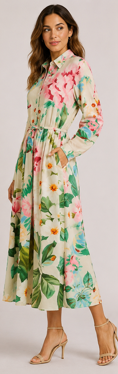 Albane | Summer Floral Maxi Dress