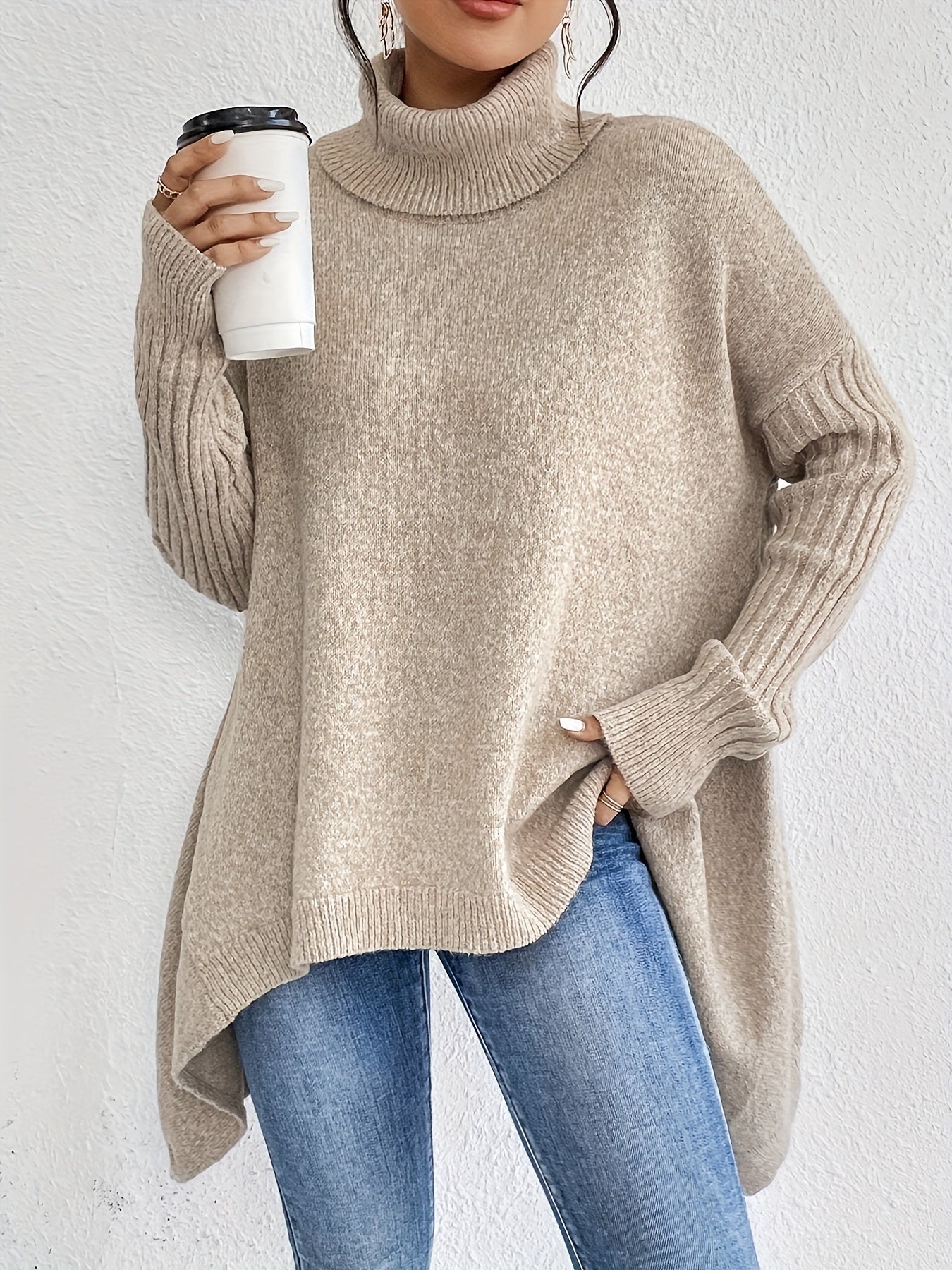 Elise | Oversized Polo Sweater