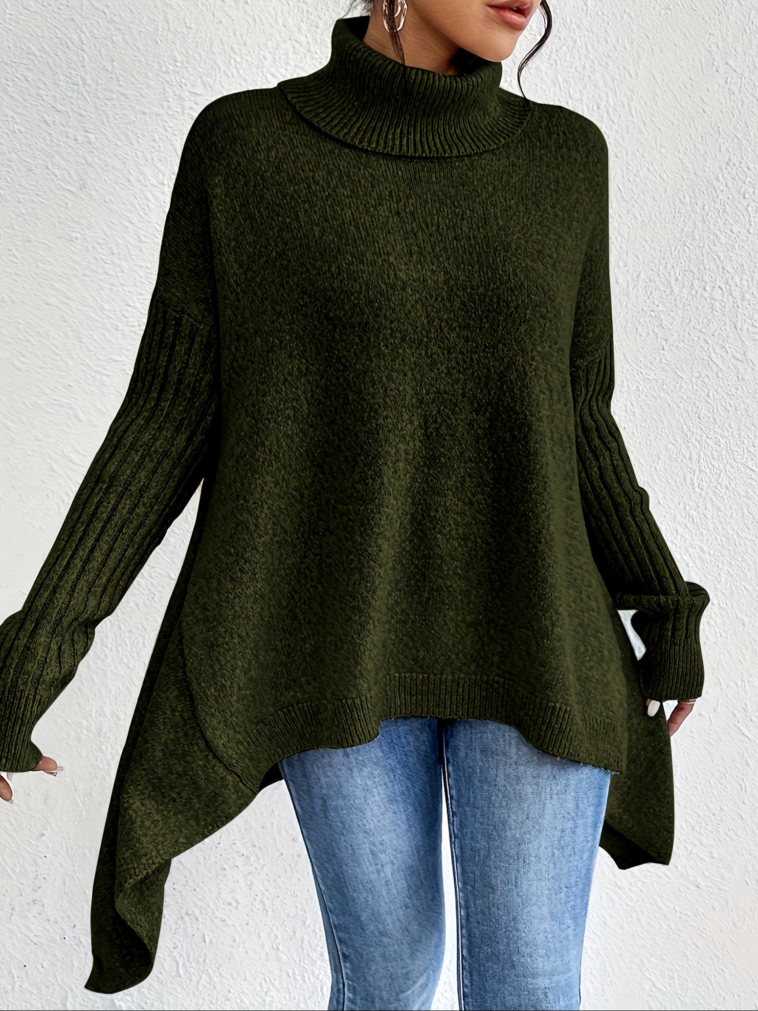 Elise | Oversized Polo Sweater