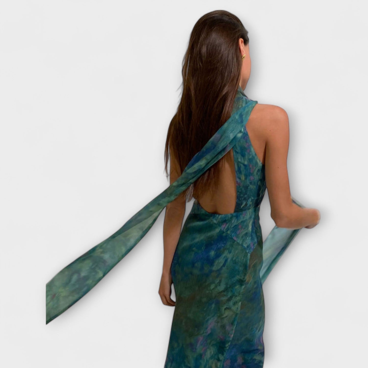 Iris | Art Print Summer Maxi Dress