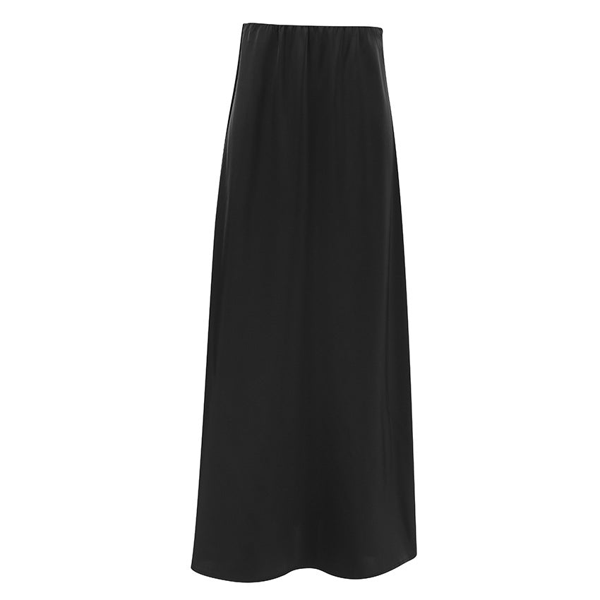 Onyx | Black Slim Maxi Skirt