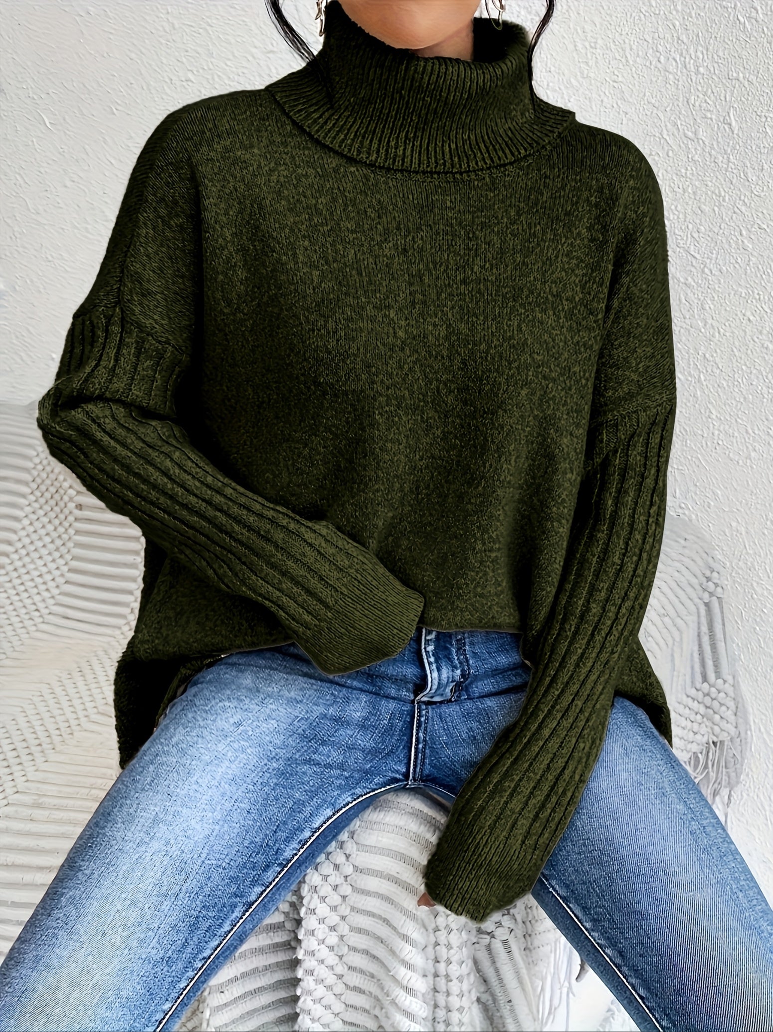 Elise | Oversized Polo Sweater