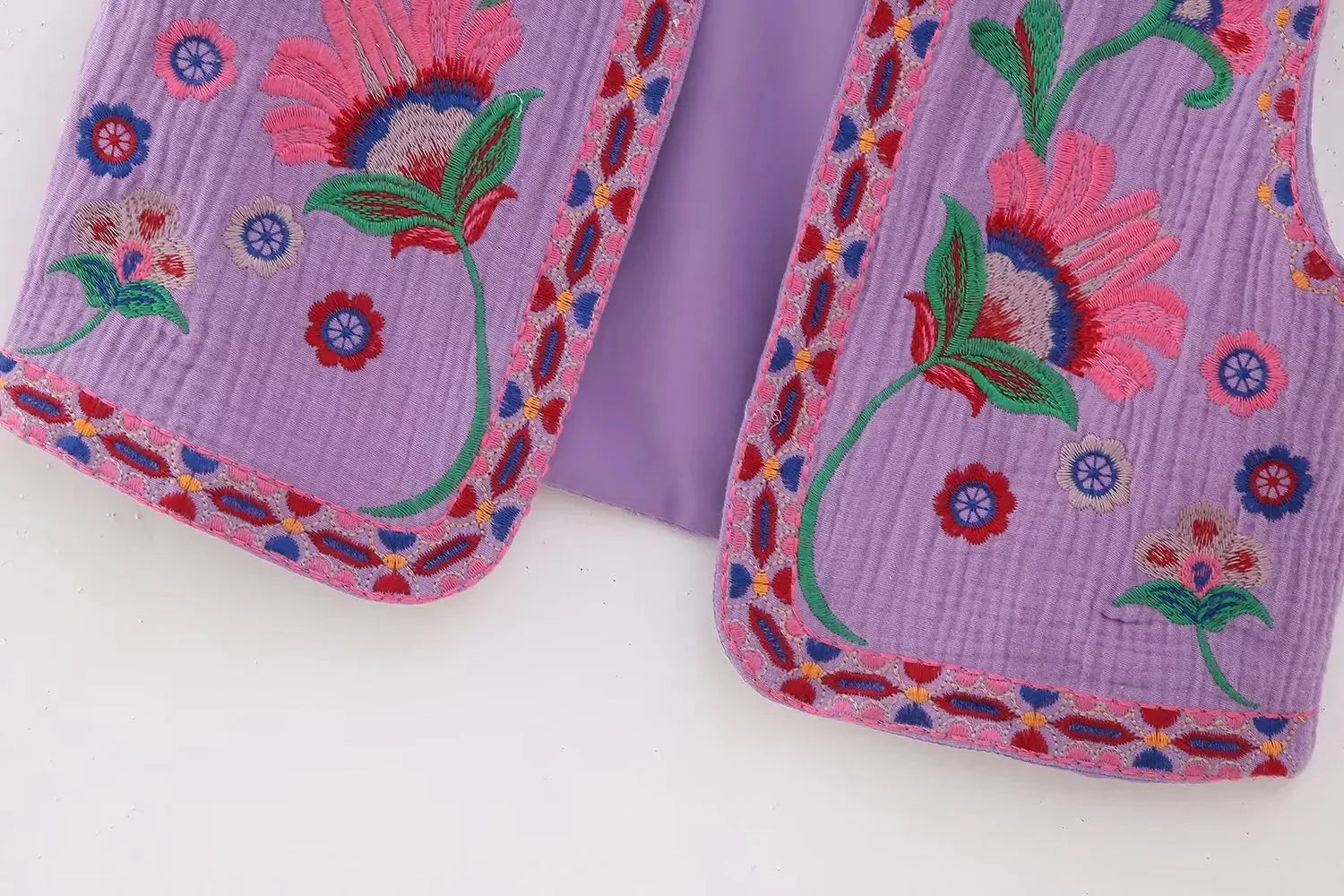 Vivienne | Vintage Embroidered Boho Vest