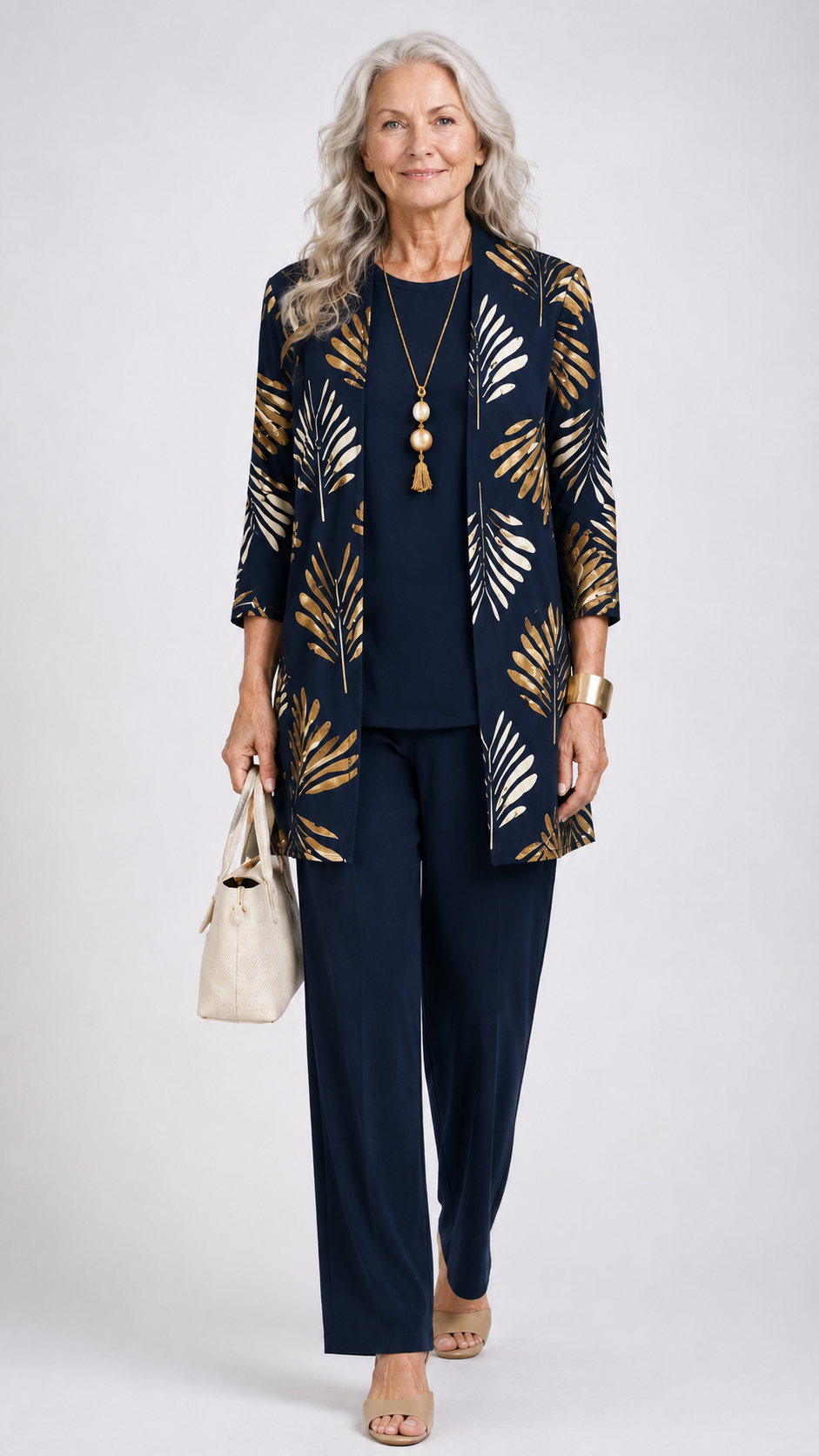 Margaret | Three-Piece Cardigan, Top & Trouser Set