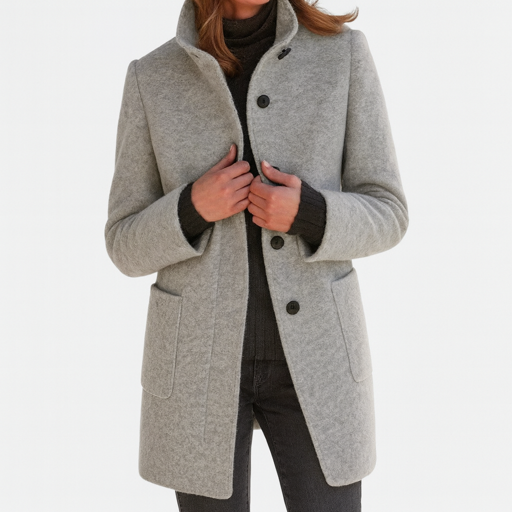 Alison | Women's Coat with High Collar