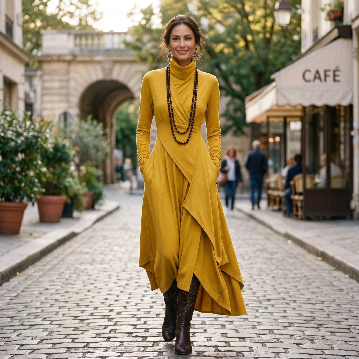 Juno | Long-Sleeve Maxi Dress