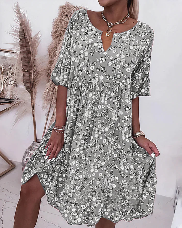 Elodie | Relaxed Shift Midi Dress