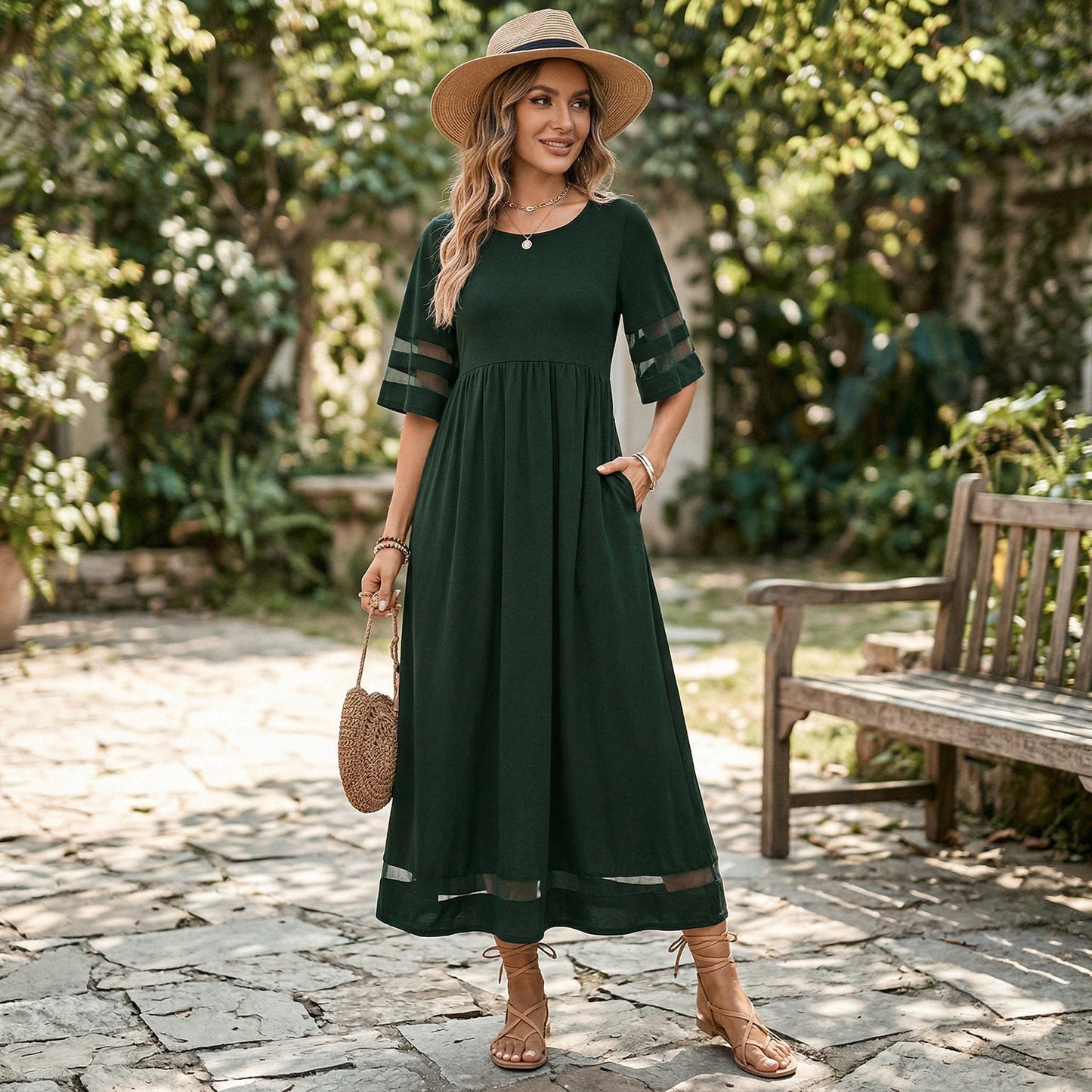 Faye | Long-Sleeve Midi Dress