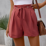 Sylviane | High-Waist Relaxed Drawstring Shorts