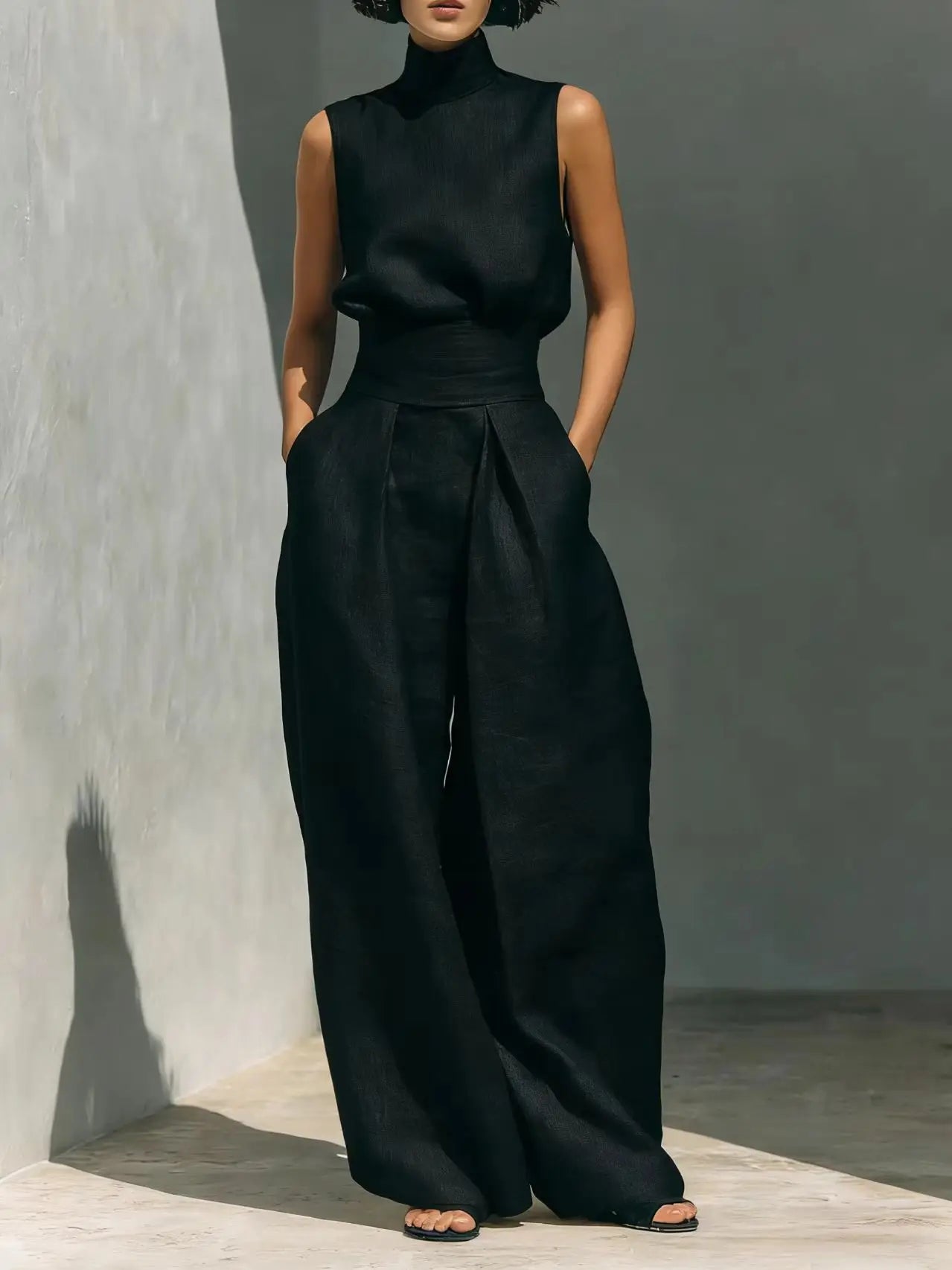 Evelisse | Tailored Wide-Leg Pants Set