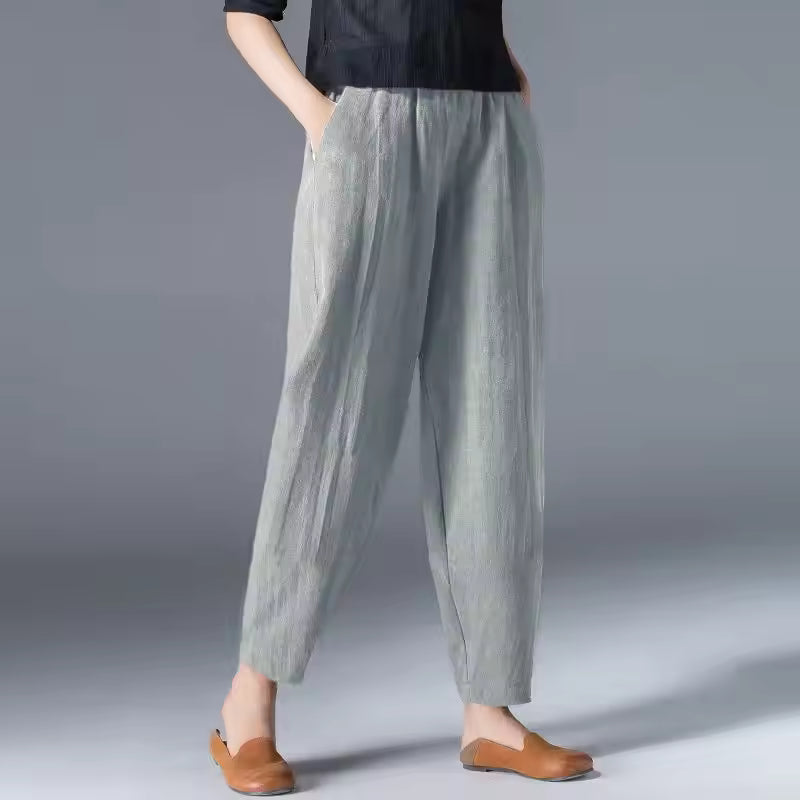 Adélaïde | Tapered Pull-On Summer Trousers