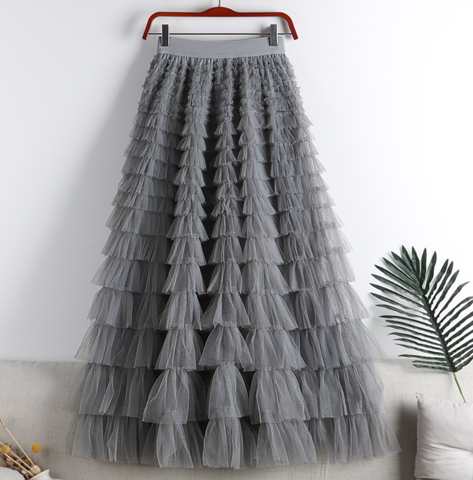 Tulia | Layered Vintage Tulle Skirt