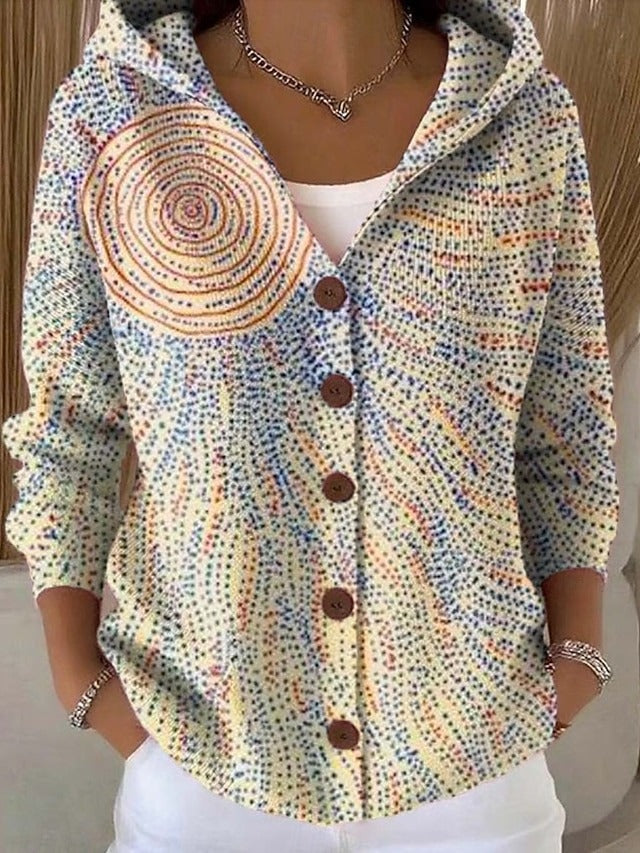 Nella | Button Front Hooded Cardigan