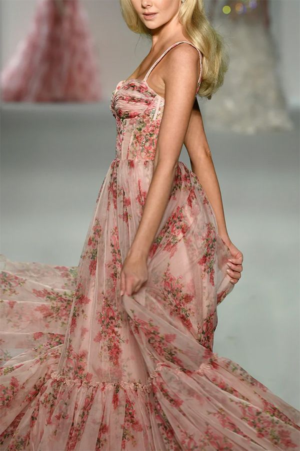 Ophelia | Tiered Ruffle Tulle Gown