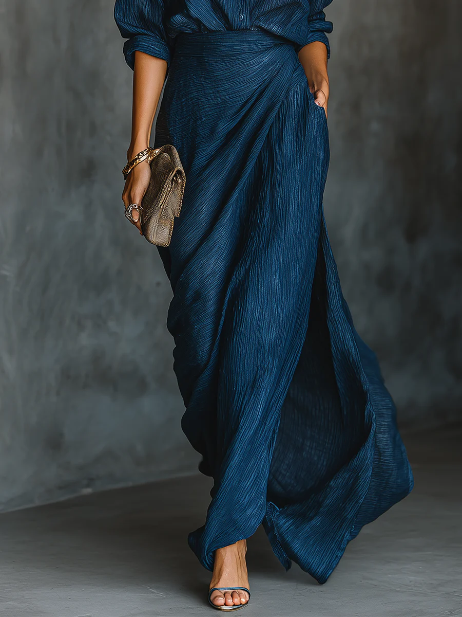Mirelle | Wrap Top & Maxi Skirt Set