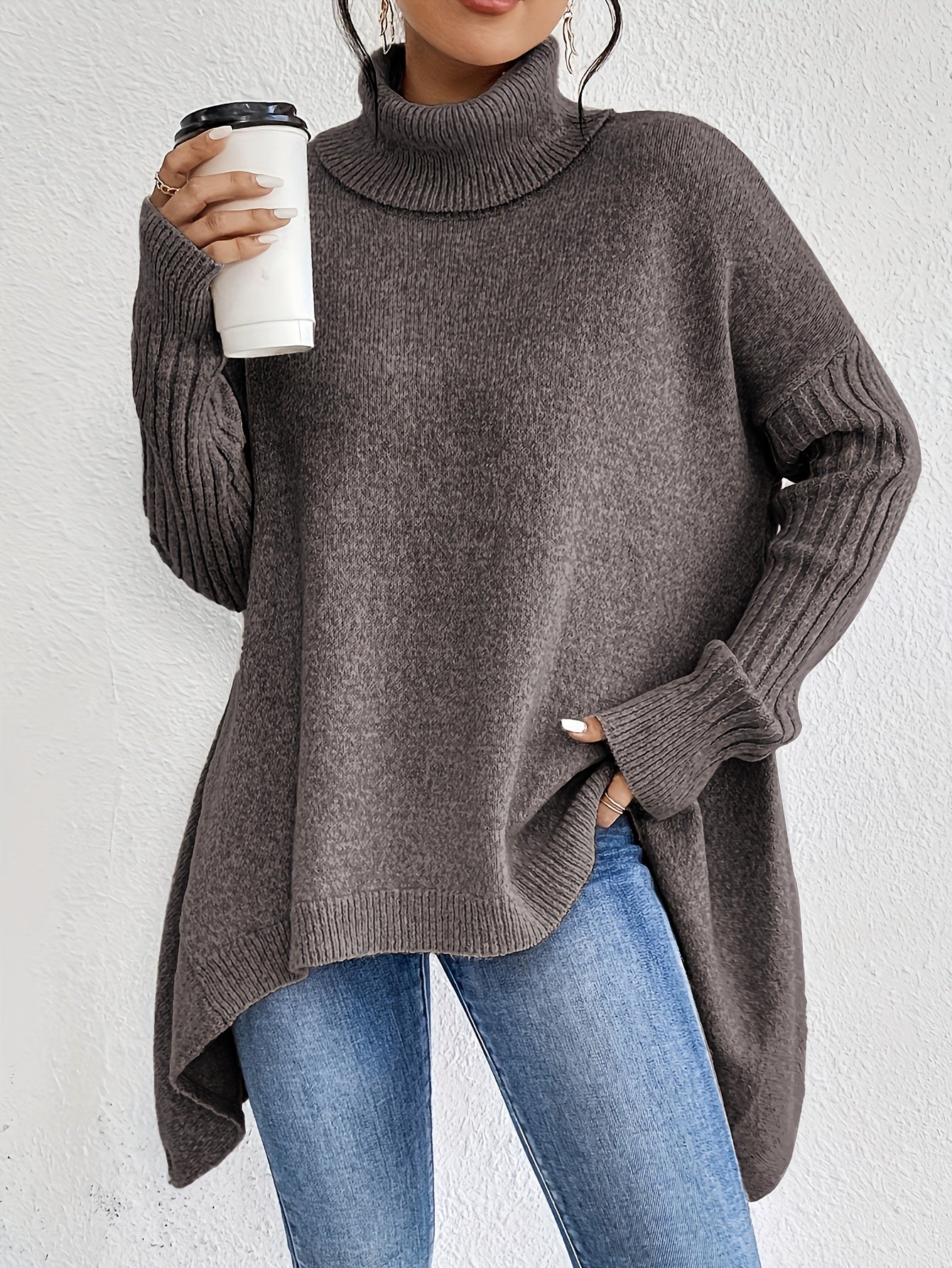 Elise | Oversized Polo Sweater