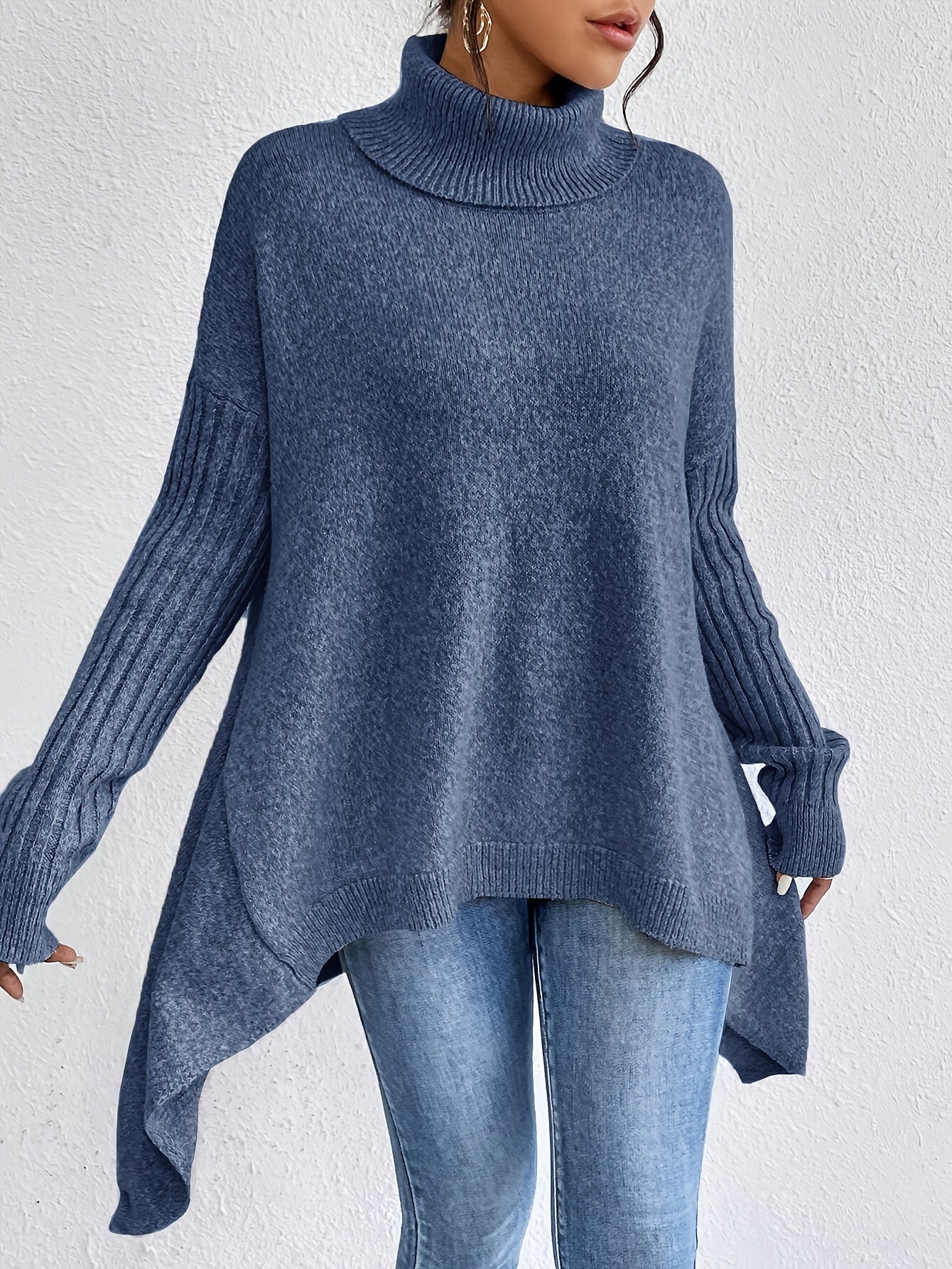 Elise | Oversized Polo Sweater