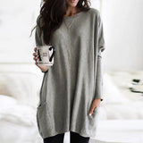 Odalie | Long Sleeve Dress with Pockets