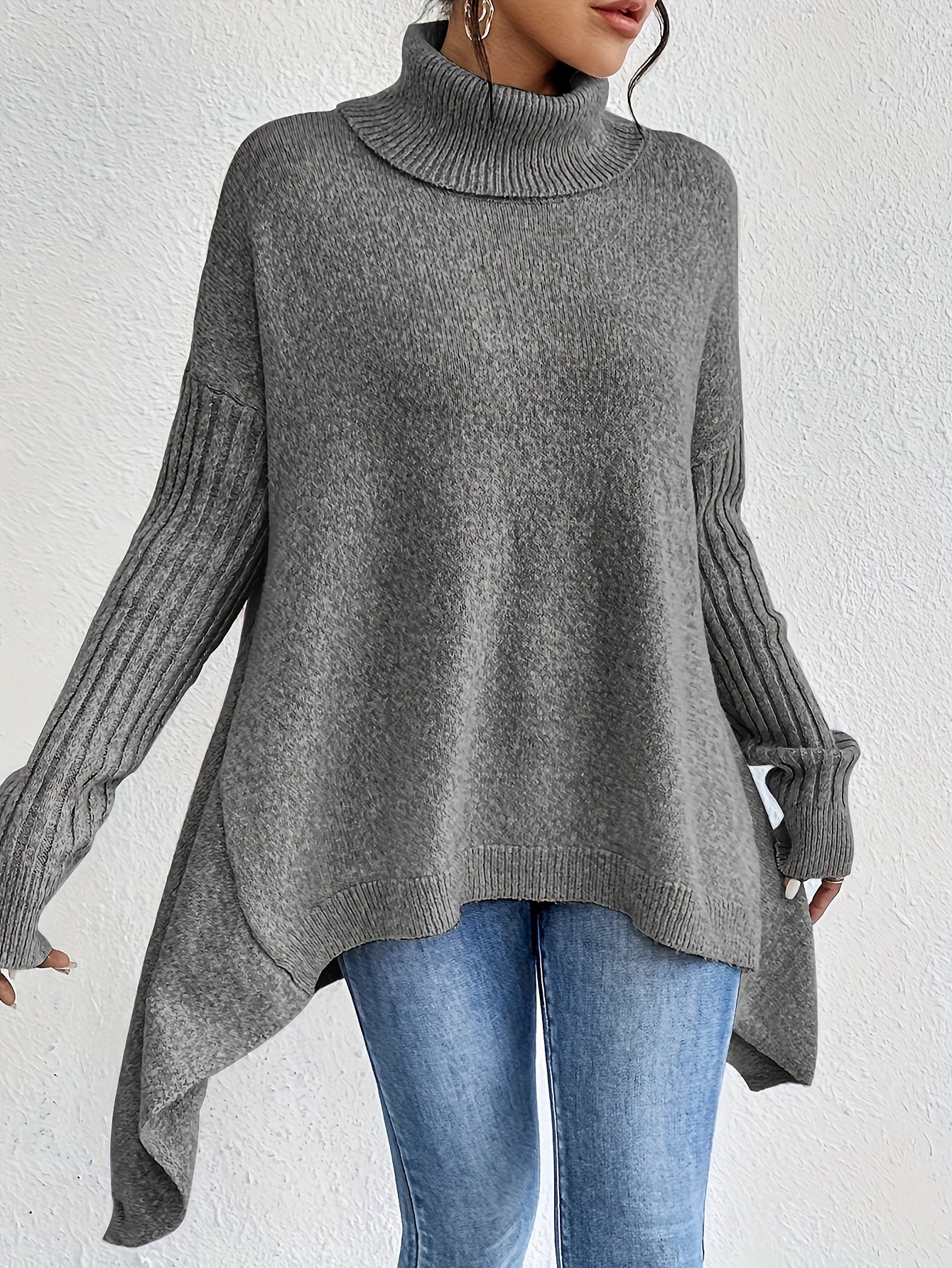 Elise | Oversized Polo Sweater