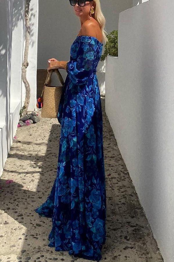 Cosette | Off-Shoulder Floral Maxi Dress