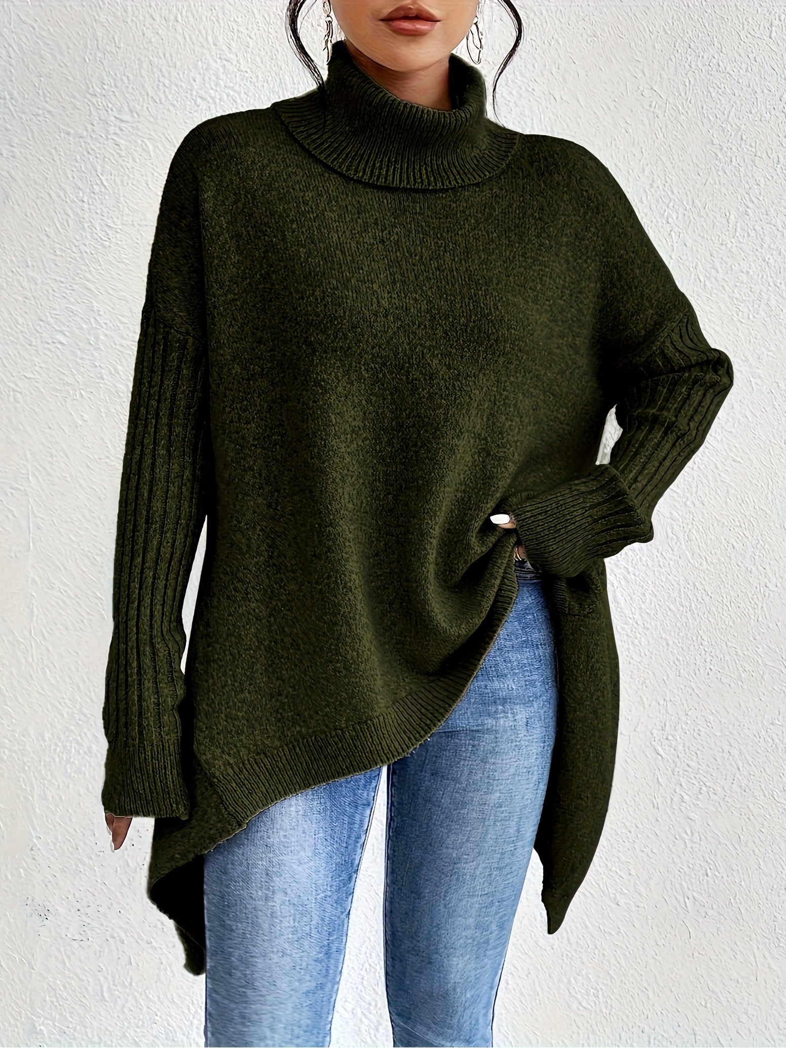Elise | Oversized Polo Sweater
