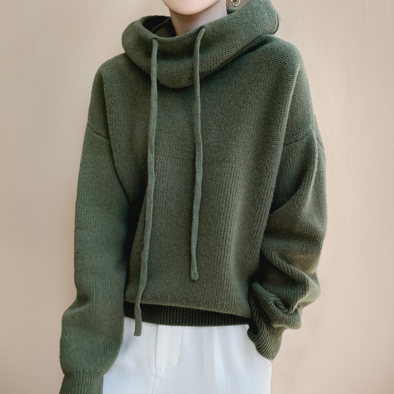 Clara | Luxe Merino Wool Hoodie Elegance
