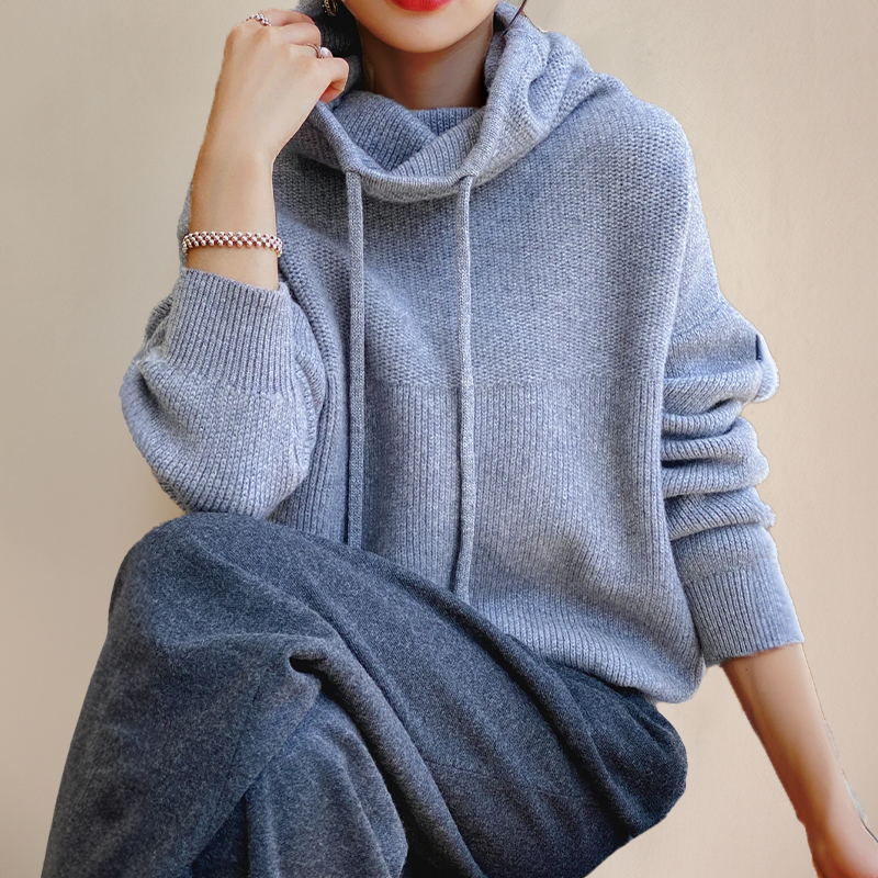 Clara | Luxe Merino Wool Hoodie Elegance