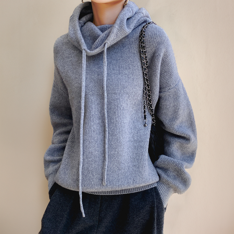 Clara | Luxe Merino Wool Hoodie Elegance
