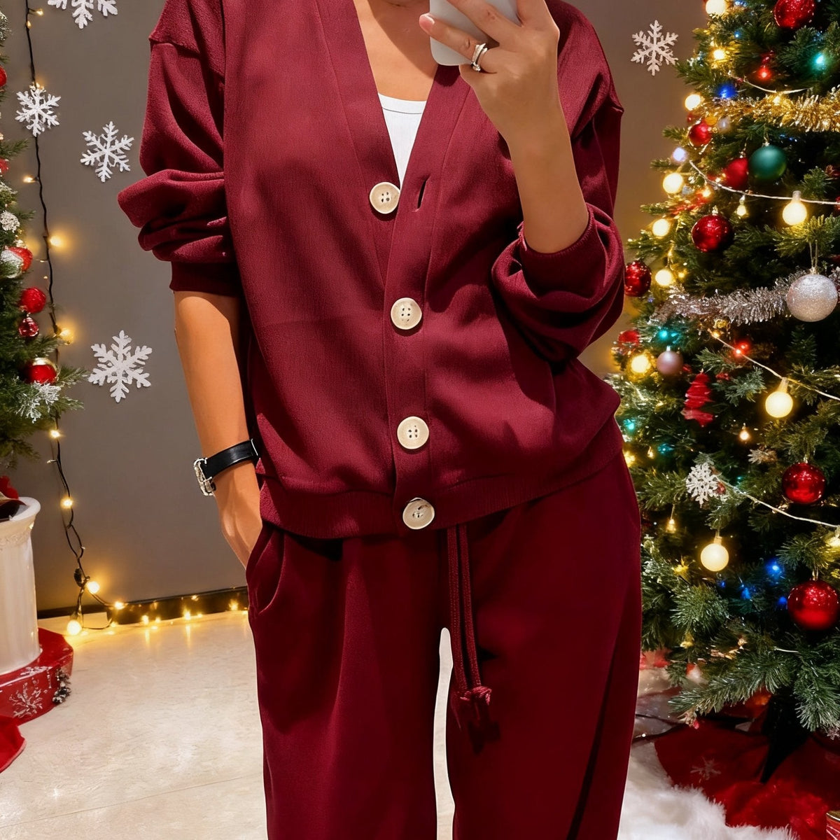 Mariska | Button-Front Jacket & Trouser Set