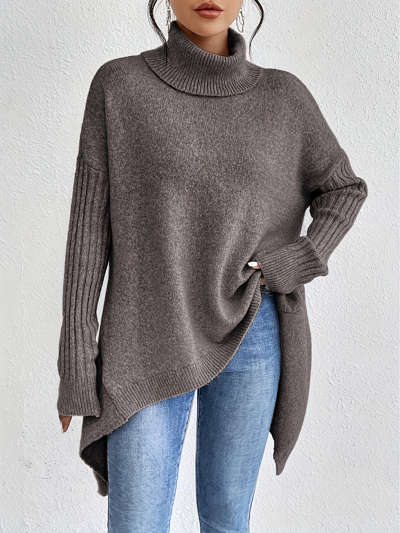 Elise | Oversized Polo Sweater
