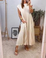 Serelina | Pleated Maxi Cocktail Dress