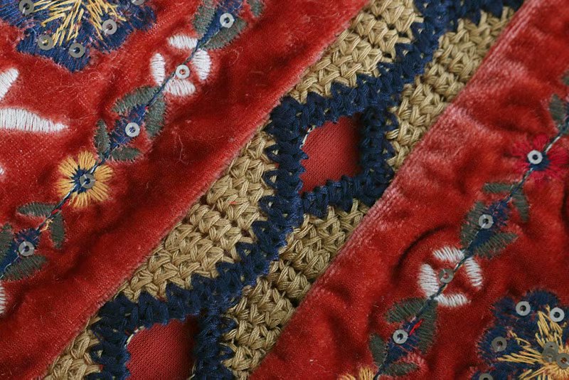 Velora | Embroidered Velvet Boho Waistcoat