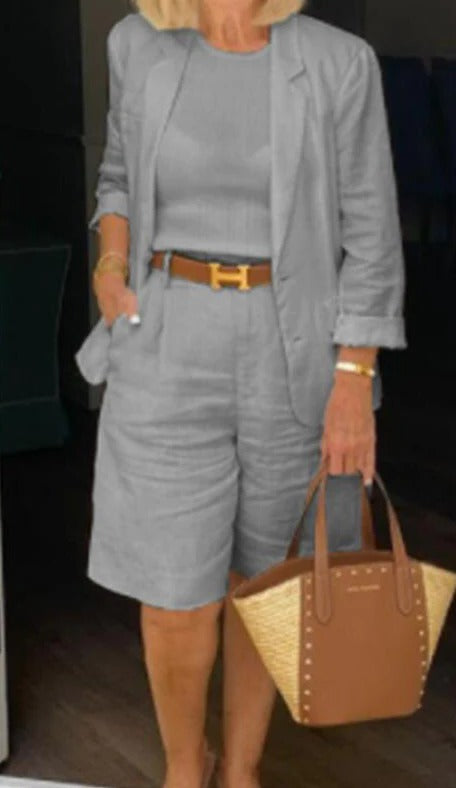 Reagan | Blazer & Bermuda Shorts Set