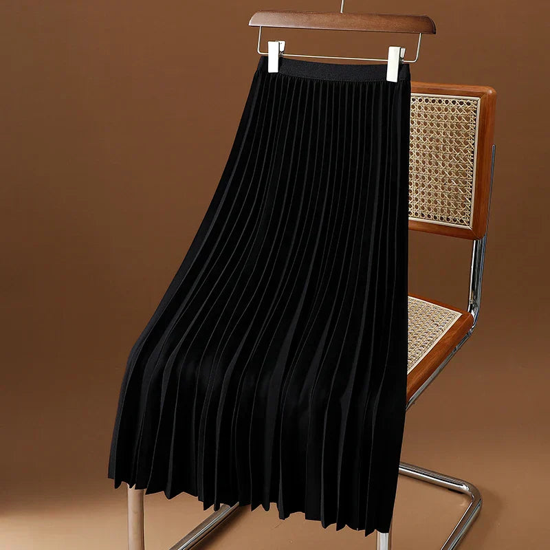 Seraphina | Elegant Pleated Midi Skirt