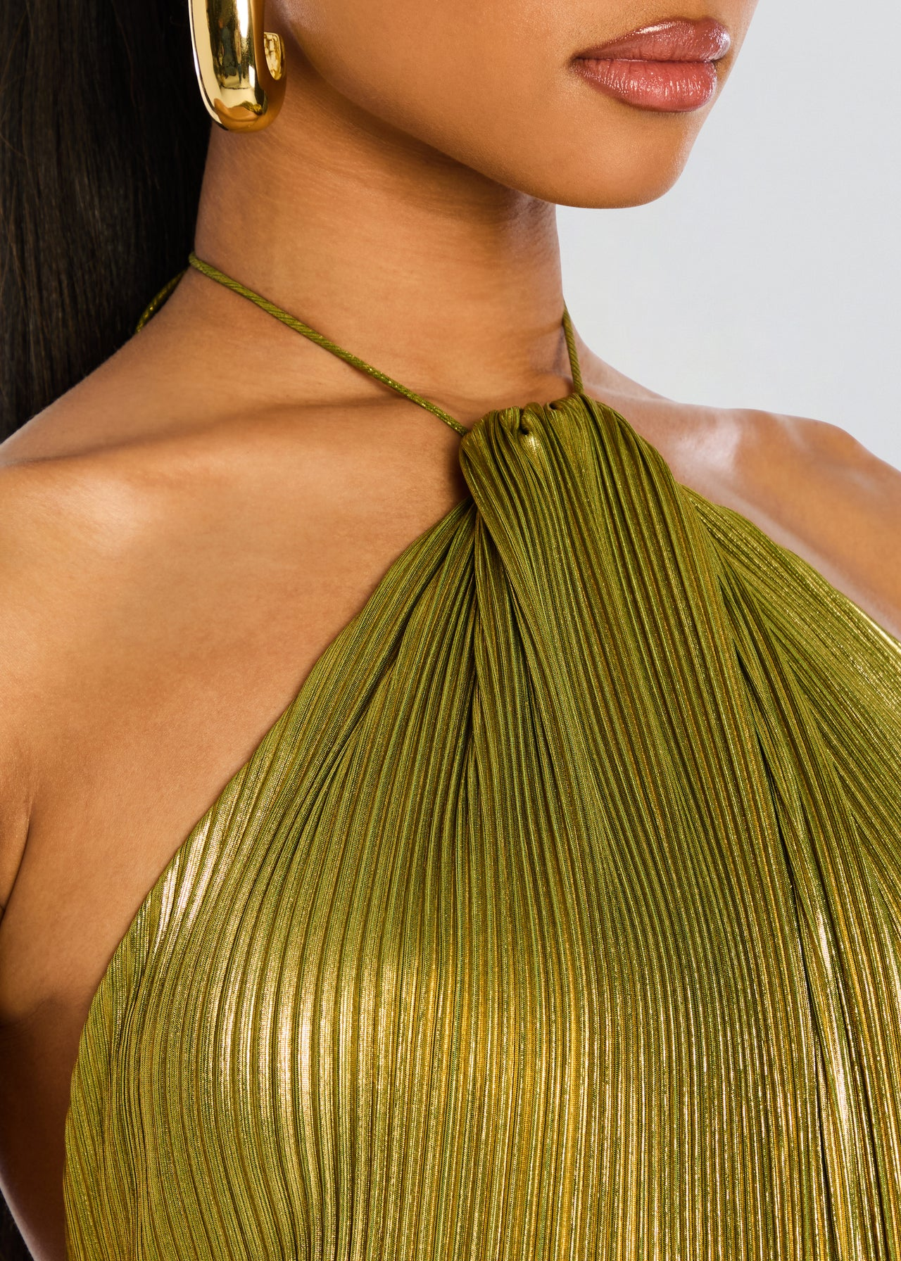 Noëlle | Metallic Evening Maxi Dress