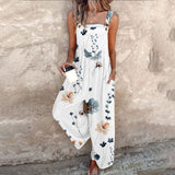 Juno | Floral Square Neck Wide-Leg Jumpsuit