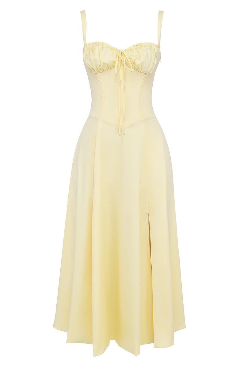 Constanza | Lace-Up Back Wedding Guest Maxi Dress