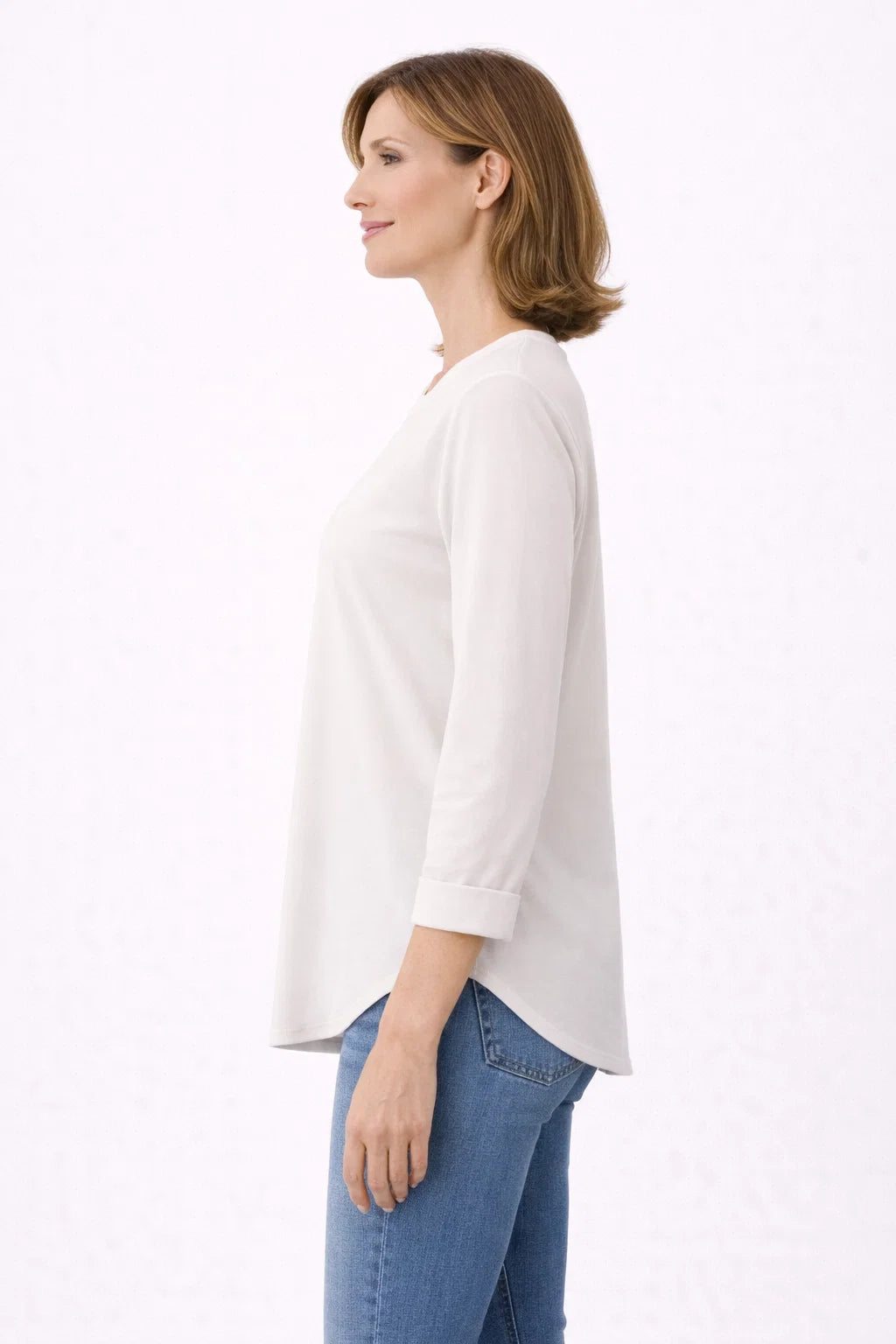 Classic Round Neck Everyday Blouse