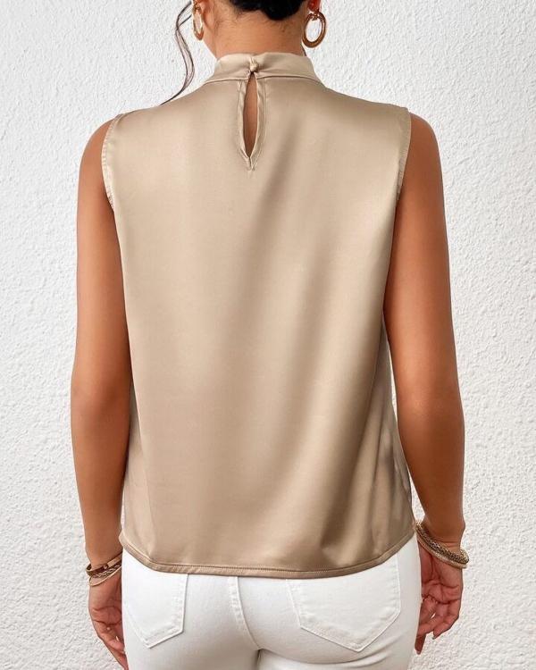 Vérane | Twist-Neck Sleeveless Blouse