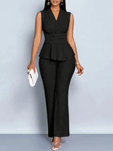 Signy | Pleated Knit Top & Trouser Set