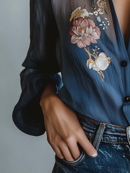 Liora | Floral Boho Blouse