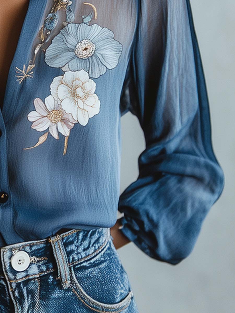 Liora | Floral Boho Blouse